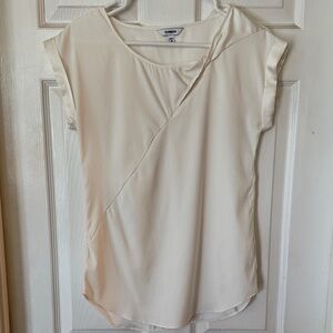 Express Cream Asymmetrical Blouse